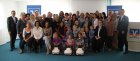 Vertreter aller bedachten Kindergärten bei der Spendenübergabe<br><small>VR-Bank Donau-Mindel eG</small>